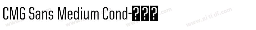 CMG Sans Medium Cond字体转换
